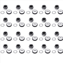 20x 12mm vinutá pružina s gumovým vlnovcem pro čerpadlo s mechanickým těsněním 301-12