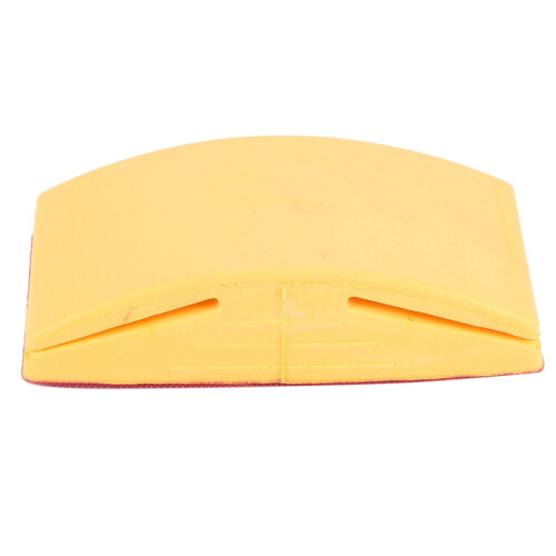 Bloco de lixa manual de 2 x 5 polegadas com suporte de borracha e fecho de velcro para lixa, ideal para polimento e lixamento. 2