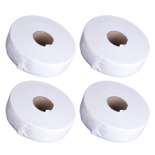 4 x 100 yards ontharingsstrips van non-woven papier (wit)