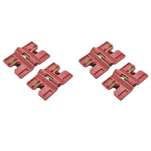 Vattenpass, Magnetiskt vattenpassverktyg, vikbart för förvaring, Kontrollvattenpass (4-pack)