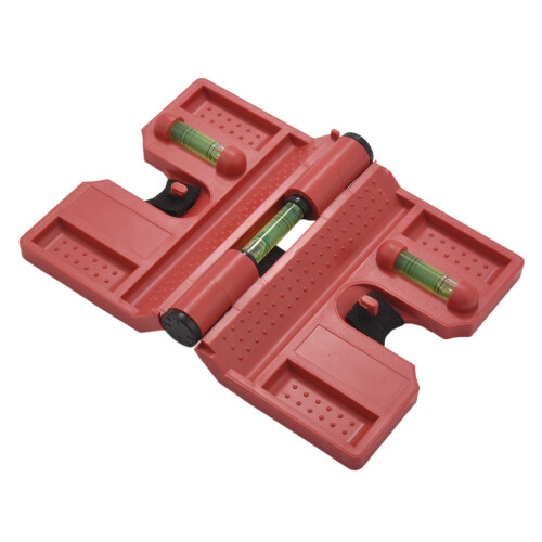 Vattenpass, Magnetiskt vattenpassverktyg, vikbart för förvaring, Kontrollvattenpass (4-pack) 2