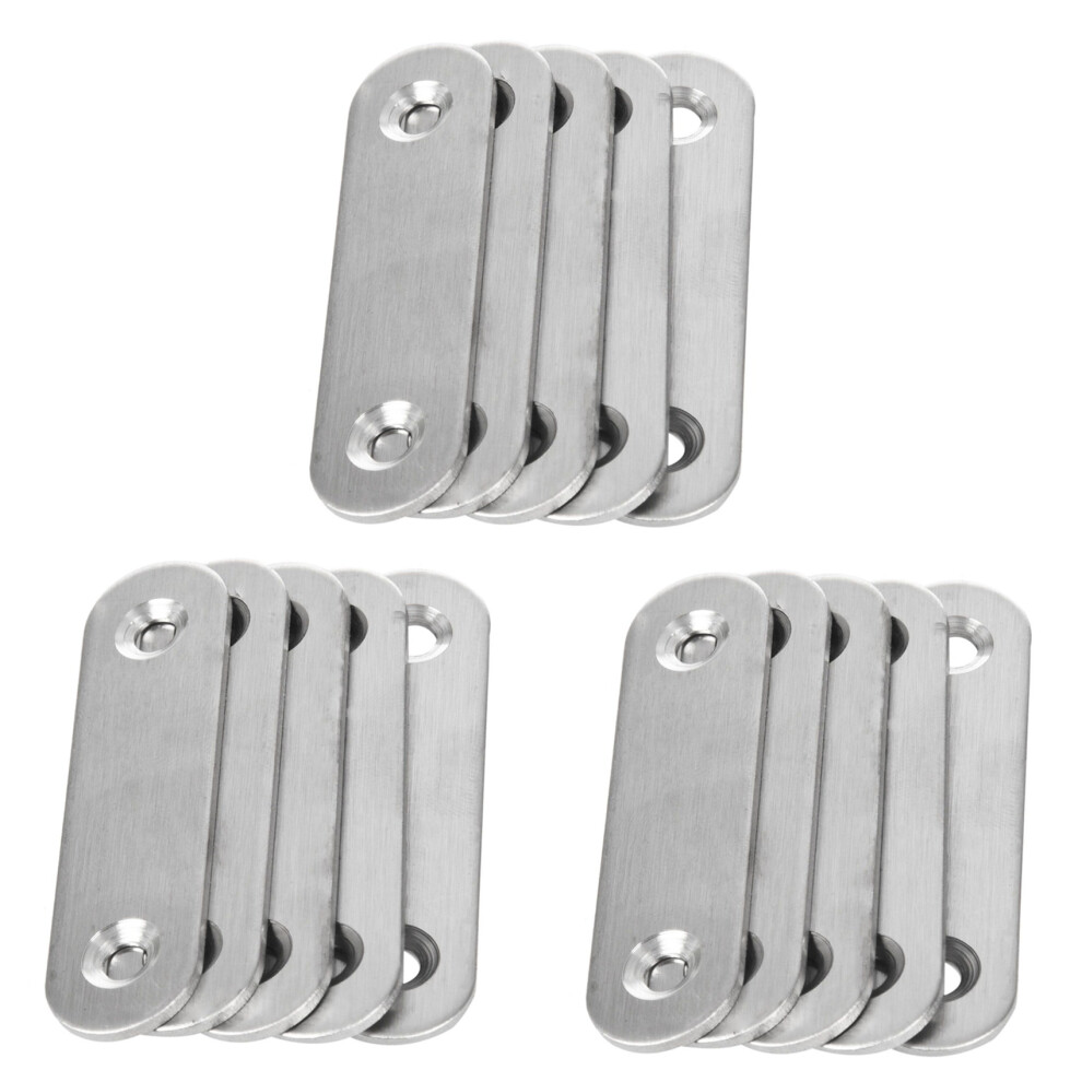60Mm X 16Mm Straight Repair Joining Mending Flat Plate Bracket 15Pcs 4853252775891