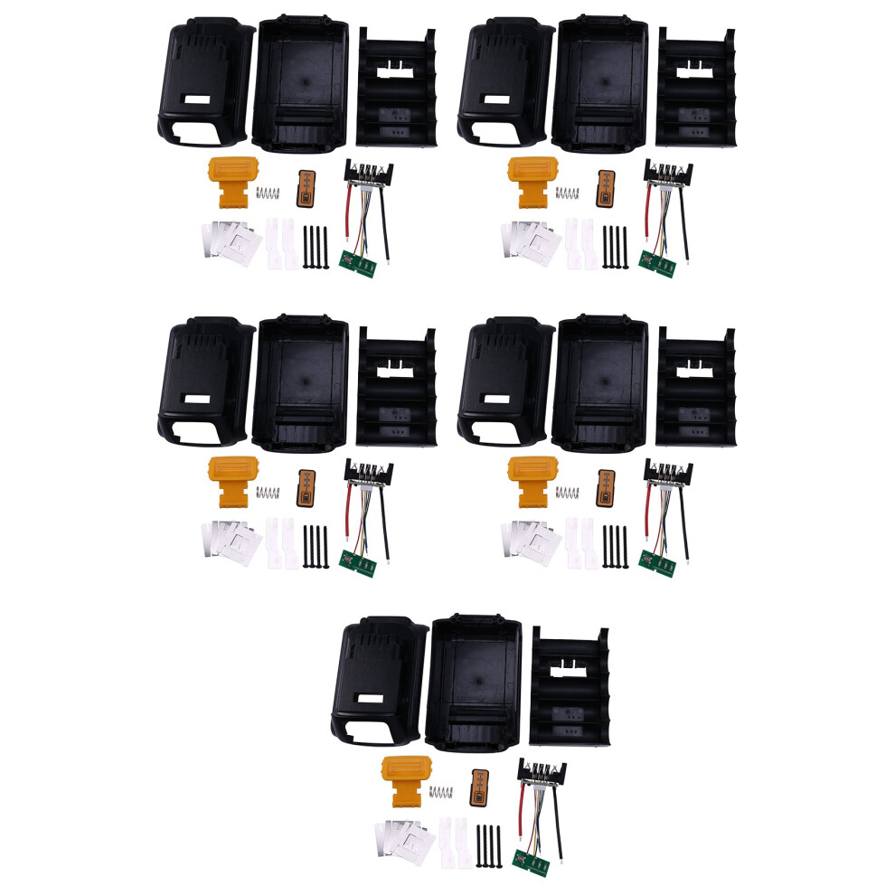 5X For 10 Core 18V/20V Li-Ion Battery Replacement Plastic Case Kit Dcb180 Li-Ion Battery Shell (No Battery Cell) 4853466371162