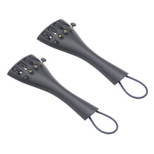 2x 3/4 4/4 Estandarte para Violino Estilo Hill com 2 Cordões de Cauda, 4 Afinadores Finos, Liga de Alumínio Resistente