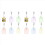 12 Pcs Sublimation Blank Keychains Heat Transfer Printing LED Acrylic KeyChains Lighted Keyrings Pendant, Rectangular 1