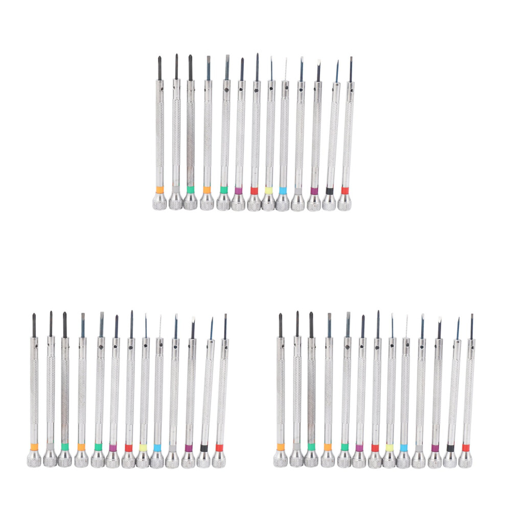 0.6Mm-2.0Mm 39Pcs New Watchmakers Screwdrivers Set Watch Glasses Flat Blade Assort Slotted Flat Screwdrivers Set 4853252755886