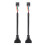 2x sort USB 2.0 9-bens hunstik til USB 3.0 20-bens hanstikkabeladapterstik 1