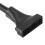 2x sort USB 2.0 9-bens hunstik til USB 3.0 20-bens hanstikkabeladapterstik 5