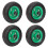 4 Pneus Infláveis para Carrinho Industrial com Roda de 6 Polegadas (150mm) e Rodízios, Suporta até 250kg e Pressão de até 36Psi 1