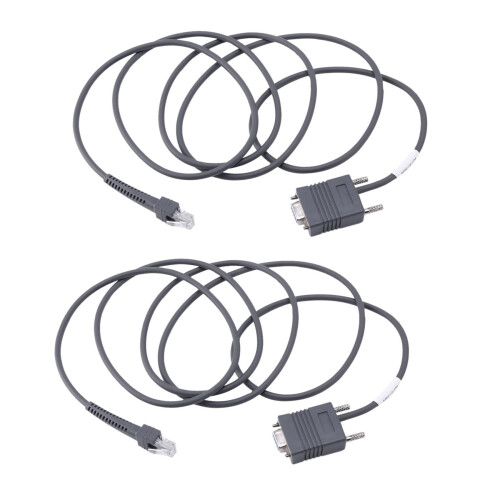 2X LS2208 RS232 σειριακό καλώδιο CBA-R01-S07PAR σαρωτής γραμμωτού κώδικα LS2208 6,5 πόδια