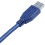 4x modrý prodlužovací kabel USB 3.0 samec-samec F/M typ A, 30 cm 6