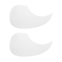 2X Transparent Akustisk Gitarr Plektrumskydd Droppar Självhäftande 41Tums Plektrumskydd PVC Skyddar Din Gitarr (Vattendroppe)