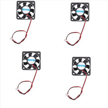 4 st 50 mm x 50 mm x 10 mm 5010 DC 12V 0,1A 2-polig borstlös kylfläkt