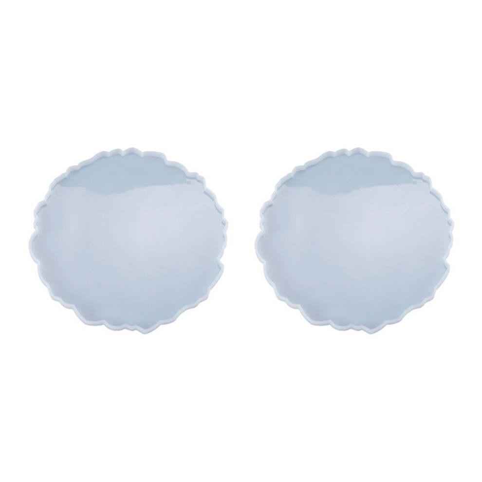 2X Diy Crystal Epoxy Mold Compote Swing Table Round Lace Coaster Table Decoration Silicone Mold 4853252778427