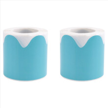 2 adesivi con bordo arrotolato smerlato blu - 50 piedi - Decora bacheche, pareti, scrivanie, porte, scuole, uffici
