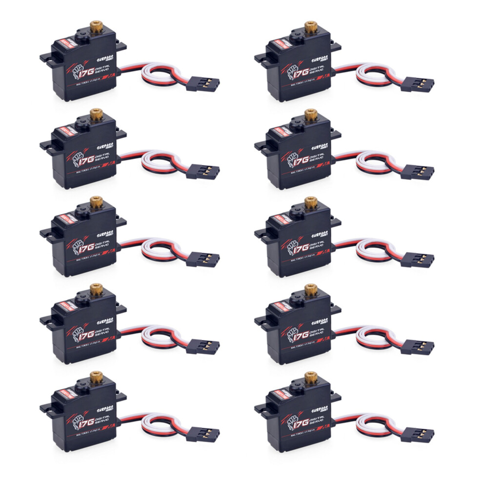 10X S0017m 17G Metal Gear 1.8Kg Digital Servo For Rc Airplane Robot 1/18 Truck Car Boat Duct Plane 4853252777765