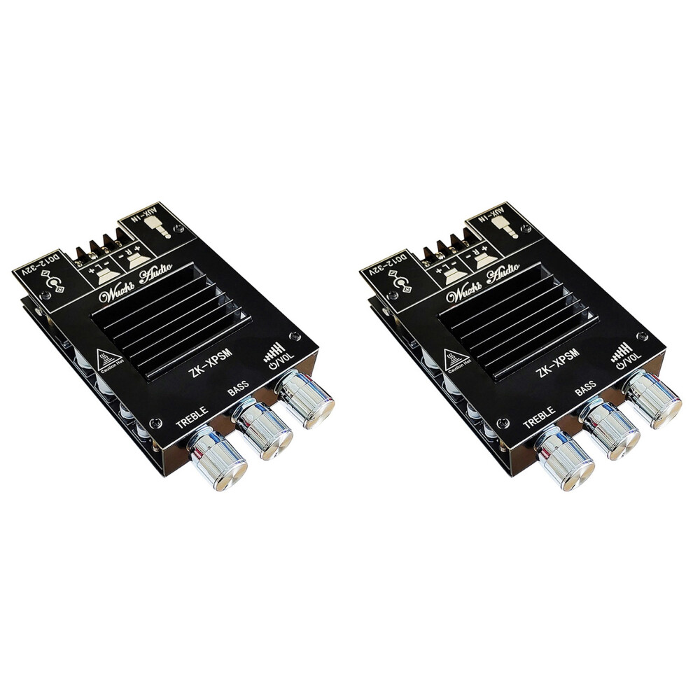 2X -Xpsm 150Wx2 Bluetooth Treble And Bass Adjustment Subwoofer Amplifier Board High Power Audio Stereo Amp Tda7498e 4853252772241