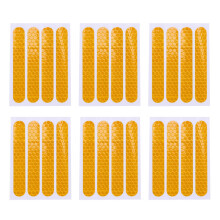 Voor- en achterwielkappen met reflecterende stickers voor Max G30 scooteraccessoires, 24 stuks, geel