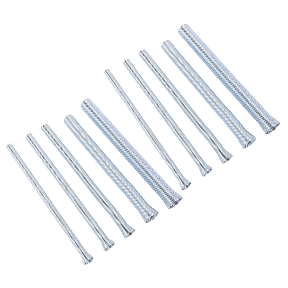 10Pcs Spring Tube Bender 210Mm Tension Spring Pipe Bender 1/4Inch-5/8Inch Spring Steel For Copper Aluminium Tube 4853252789027