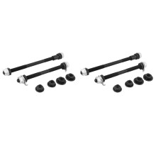 2 Pair Bicycle Wheel Hub Axle Front Rear Steel Solid Spindle Shaft Vintage BMX for Road Skewer 150mm 180mm