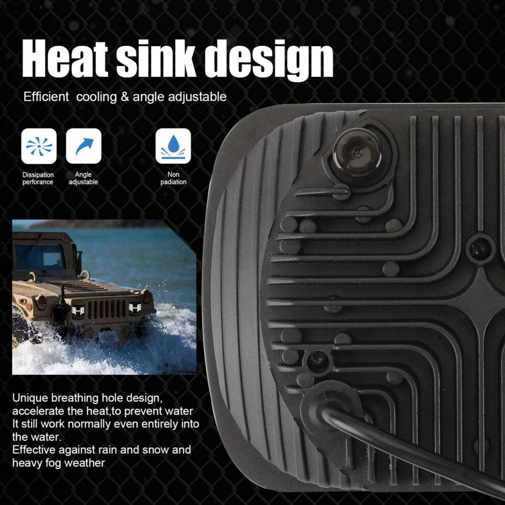 2Pcs 5X7 Inch Led Head 7X6 Led Sealed Beam Head Lamp With High Low Beam For Yj Xj Light 4853252784435