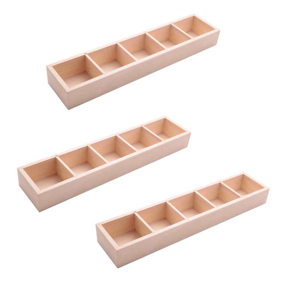 3X Fleshy Flower Iron Ceramics Flowerpot Wooden Box Plant Flower Pot Rack Planter Bonsai Pot 5 Grid 4853252786200