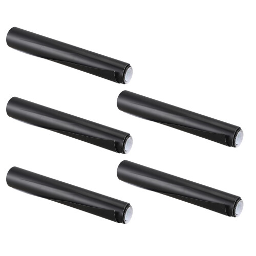 5 stk. 12x60 tommer mat sort vinylfilm til bil DIY