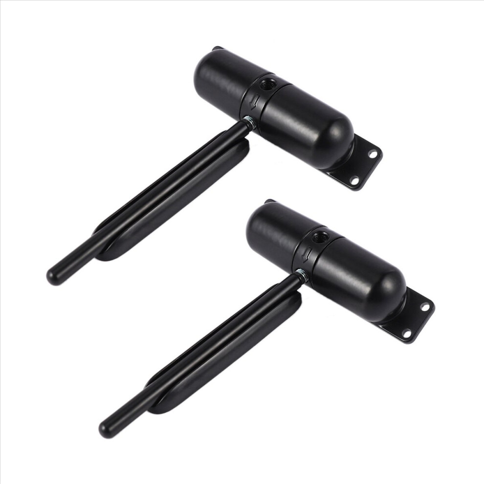 2 Set 20-70Kgs Black Adjustable Mounted Spring Door Closer Automatic Door Closer Fire Rated 4853252791075