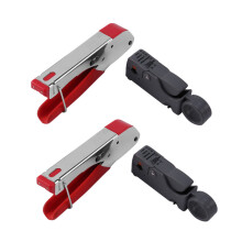 2x Alicate de crimpagem de cabo coaxial de compressão múltipla para conectores RG6, RG58 e RG59. Alicate de crimpagem e decapagem de cabo coaxial.