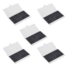5x 9 Micro-SD/SD-hukommelseskortopbevaringsboks, metaletuier, 8 TF & 1 SD
