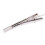2x Herre slipsenåle i almindelig sølvforkromet rustfrit stål, 6 cm, standard 6