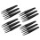 12 Pcs Black Plastic Electronic Pointy Tip Anti-Static Tweezers 1