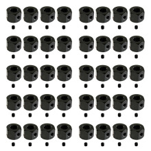 40 szt. metalowych adapterów sześciokątnych do piast kół 5 mm na 12 mm do D12 C14 C24 B14 B16 MN D90 D91 RC, czarne