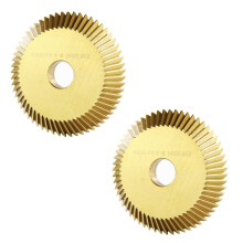 2x titaniumbelægning 60x6x16 mm nøgleklinge til alle horisontale nøglemaskiner, diskskærer