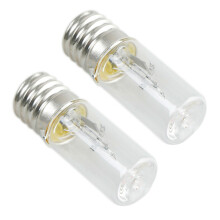 2X Lampa bakteriobójcza UVC Żarówka ultrafioletowa DC 10V Żarówka UV E17 3W Lampa dezynfekująca kwarcowa