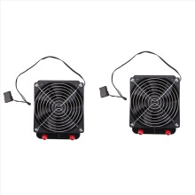 2x 120mm 10-rörs vattenkylning CPU-kylare radvärmeväxlare med fläkt för PC-dator LED-vattenkylningssystem