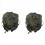 Lot de 2 sacs de compression étanches pour sac de couchage de camping, vert. 1
