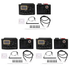 3X Akustisk Gitarr Pickup Tuner 5-Bands EQ Equalizer Akustisk Gitarr Förförstärkare Piezo Förförstärkare System med Ratt