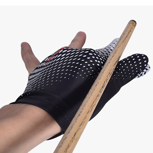 2er-Pack Billard-Queue-Handschuhe, 3-Finger-Billardhandschuhe für Linkshänder, Snooker-Handschuhe, Billardzubehör 2
