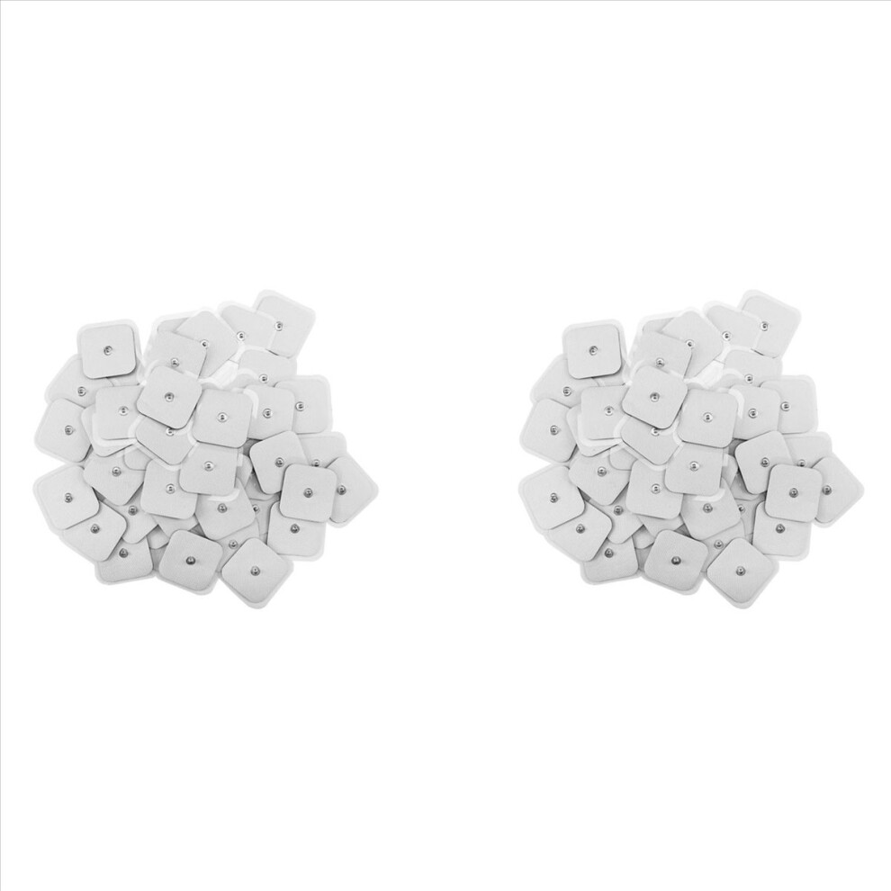 60Pcs 4X4cm Electrodes Electrode Pad Self Adhesive Electrode Patches for TENS Therapy Machines Physiotherapy