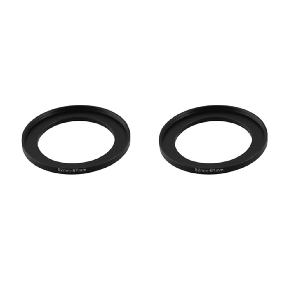 2Pcs 52Mm-67Mm Camera Replacement Lens Filter Step Up Ring Adapter 4853252712681