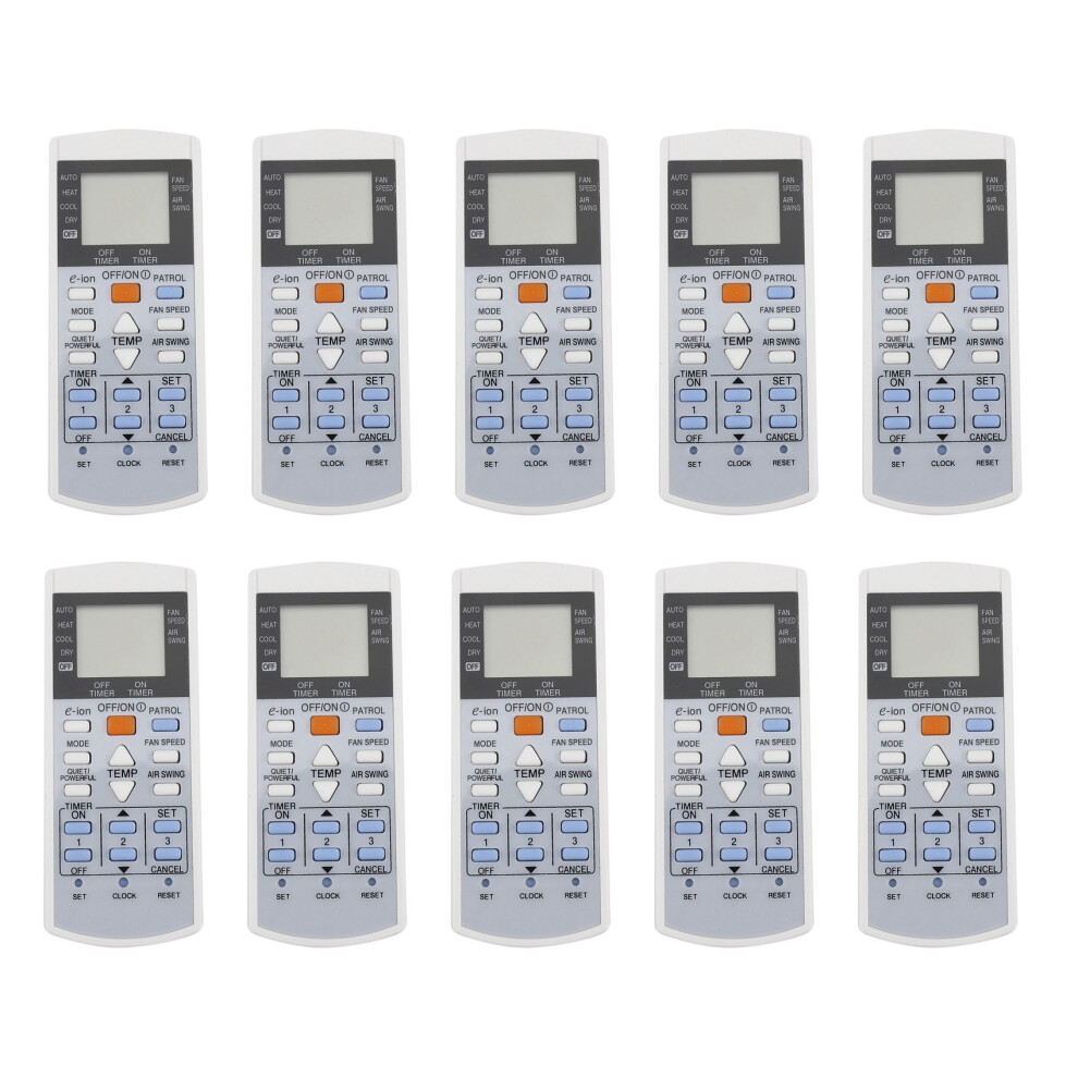 10X Conditioner Air Conditioning Remote Control For Controller A75c3407 A75c3623 A75c3625 Ktsx003 A75c3297 White 4853252797398