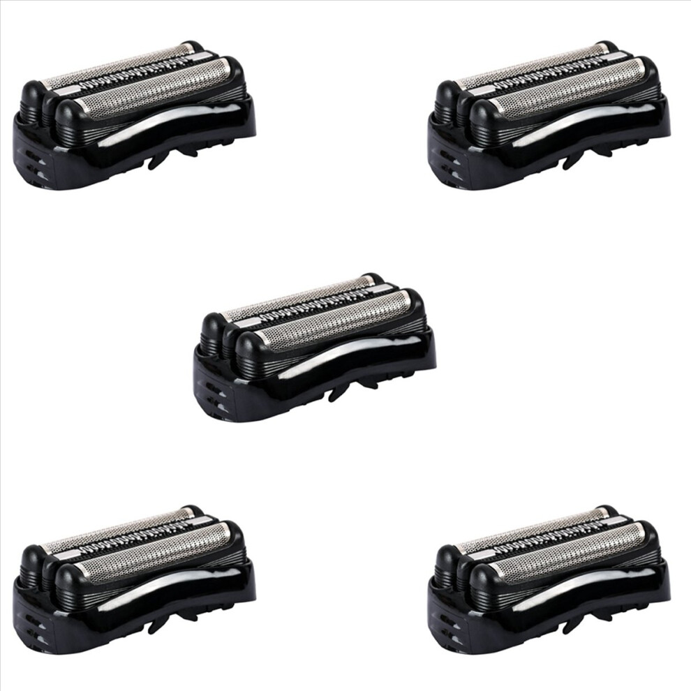 5X for Series 3 21B Electric Shaver Head Replacement - Black - Compatible with Series 3 Shavers