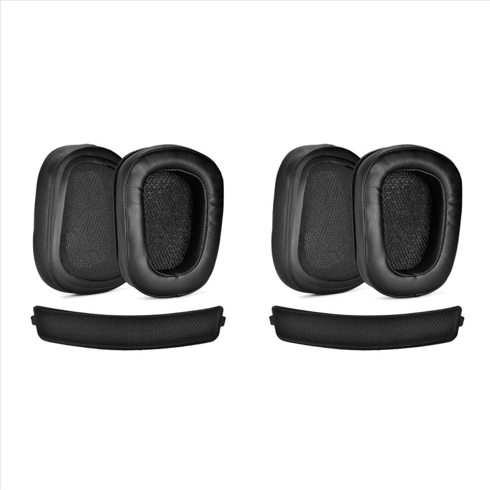 2Pair Foam Ear Pads Cushion Leather Earpad For G933 G935 G633 / G 933 G 935 G 633 Headphones 4853252711196