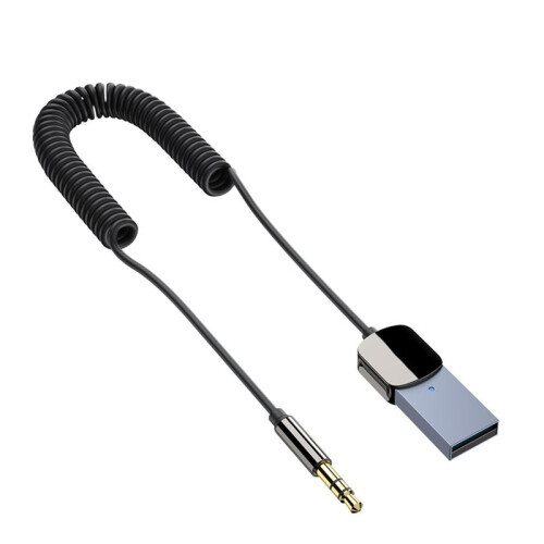 Bluetooth Aux-adapter USB til 3,5 mm lyd-aux-adapter Bluetooth-modtager til bil Bluetooth 5.0 HD-opkald AUX-adapter