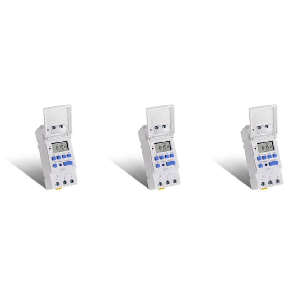 3X Electronic Timer, Tm615-2 Timer Switch 24 Hours Programmable Lcd Time Relay-220V 4853252710410