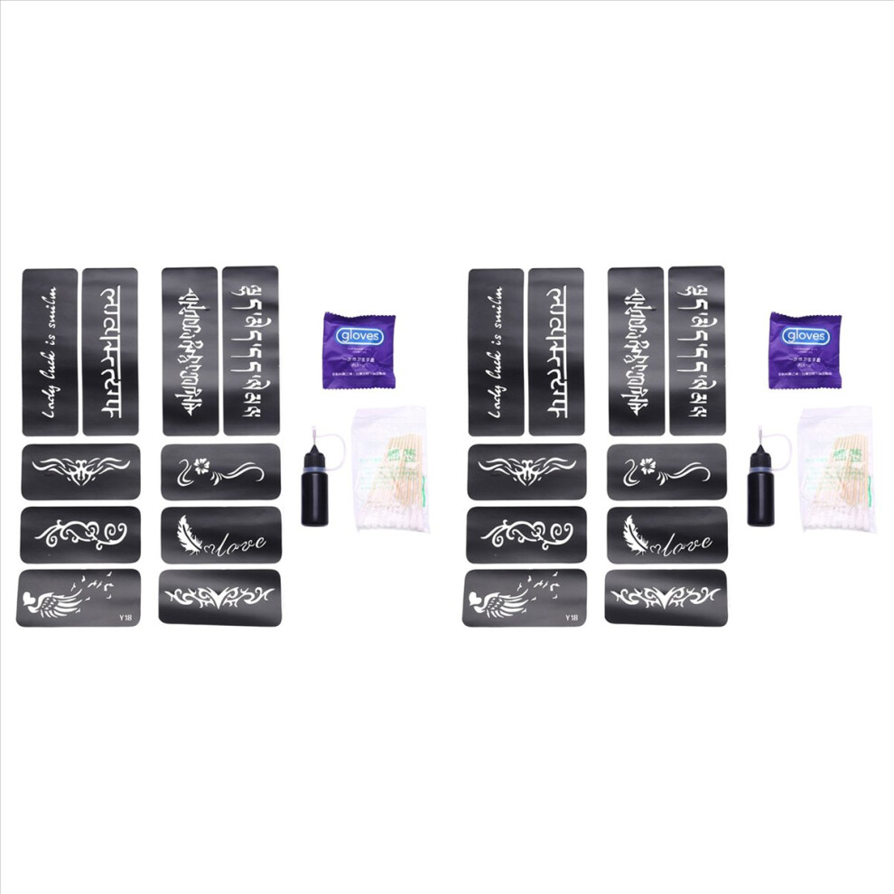 2X Temporary Tattoo Ink Natural Long Lasting Organic Jagua Fruit Gel/Ink No Chemicals No Alcohol 10Ml Y18