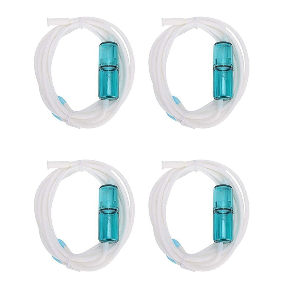 4 PCS Nasal Oxygen Tube Elastic Silicone Oxygen Tube Nasal Cannula Oxygen Tubing Connectors