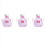 3x Barnkockmössa Förkläde Matlagning Bakning Pojke Flicka Junior Present (Rosa) 2