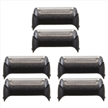 Conjunto de 6 peças de lâminas de barbear elétricas com tecnologia Mesh para os modelos 10B/20B (190, 180, 170 e 1775).
